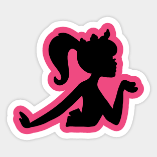 Barbie doll Sticker